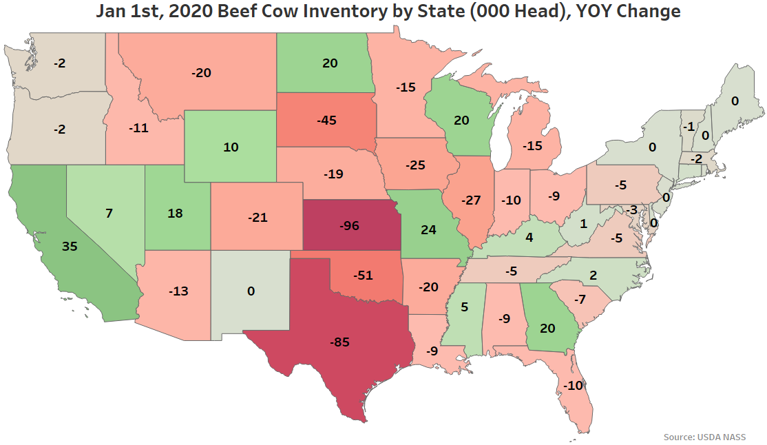 U.S. Beef Cow Inventory Update – Jan ’20 – Atten Babler Risk Management